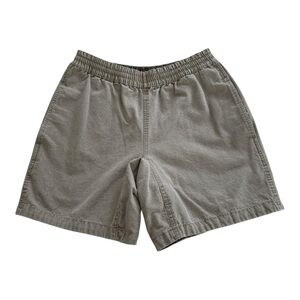 Rugged Terrain Vintage Khaki Green Drawstring Elastic Waist Shorts - Size Small
